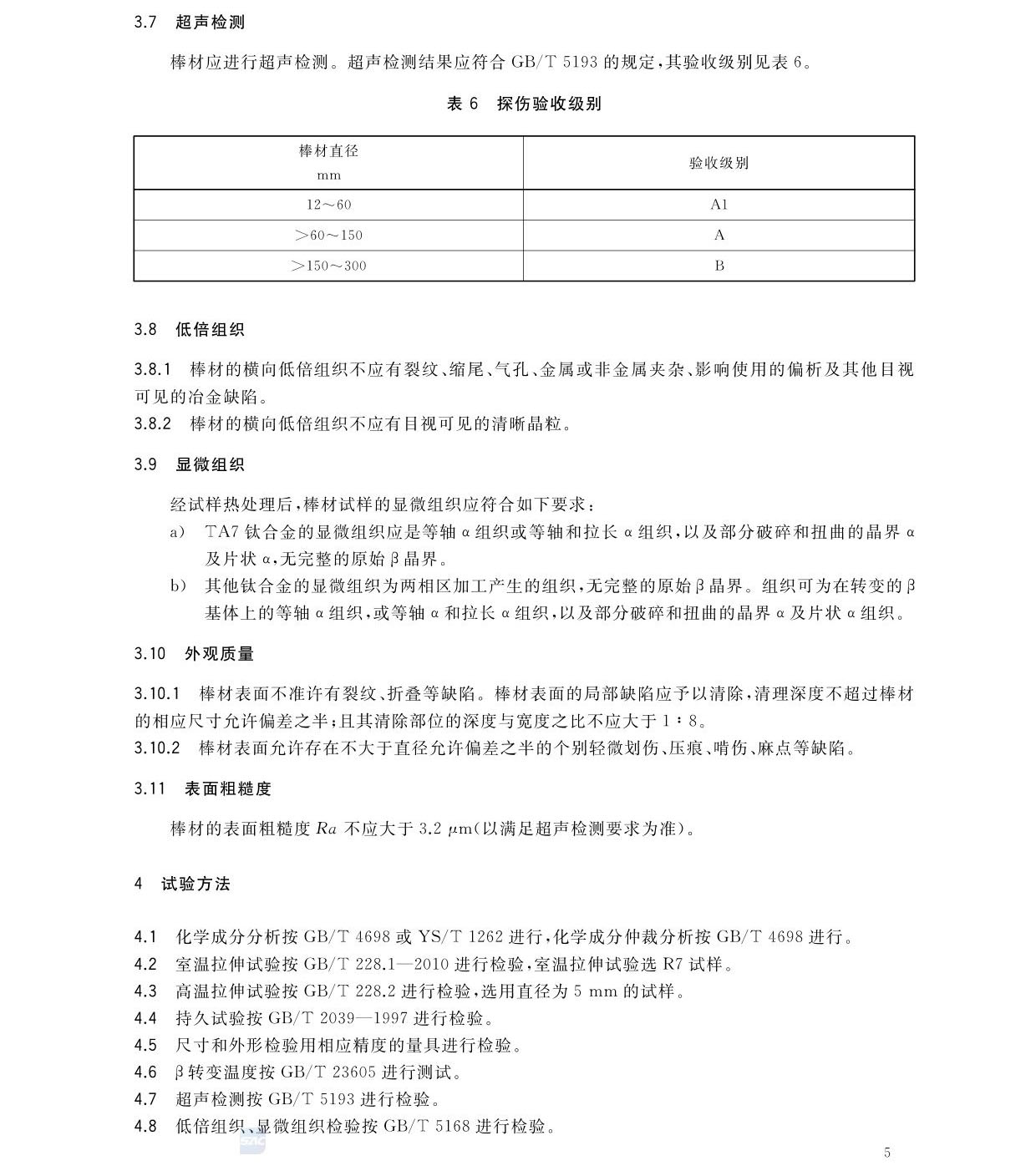 航空航天用高温钛合金棒材国家标准GB/T 38917-2020